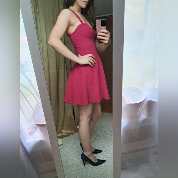 Material Girl Fuschia Sweetheart Cocktail Dress. New without tags! - Picture 2 of 15